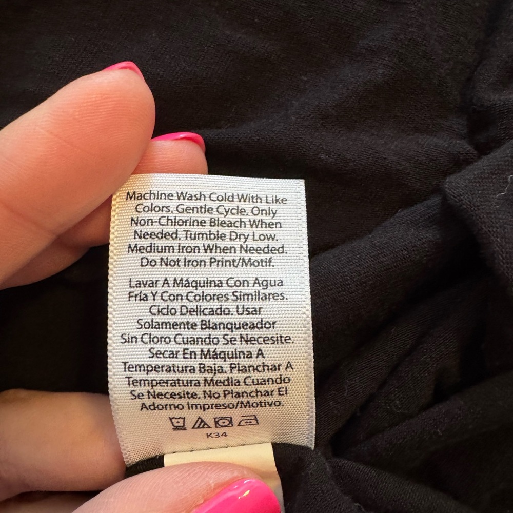 Time and Tru Black Tank Top size large - Picture 5 of 5